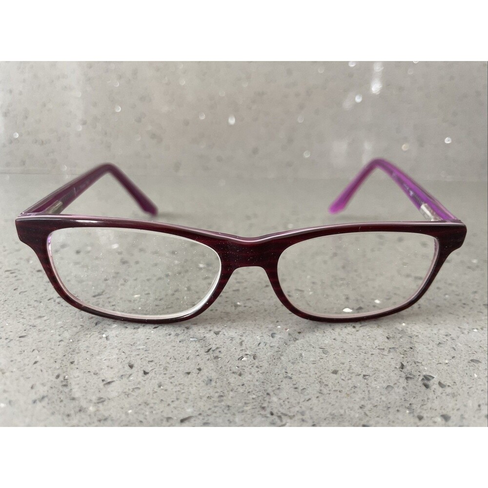 Lagino ET3824 Eyeglasses Frames ONLY 47-17-130 - Italy purple full rim rectangle